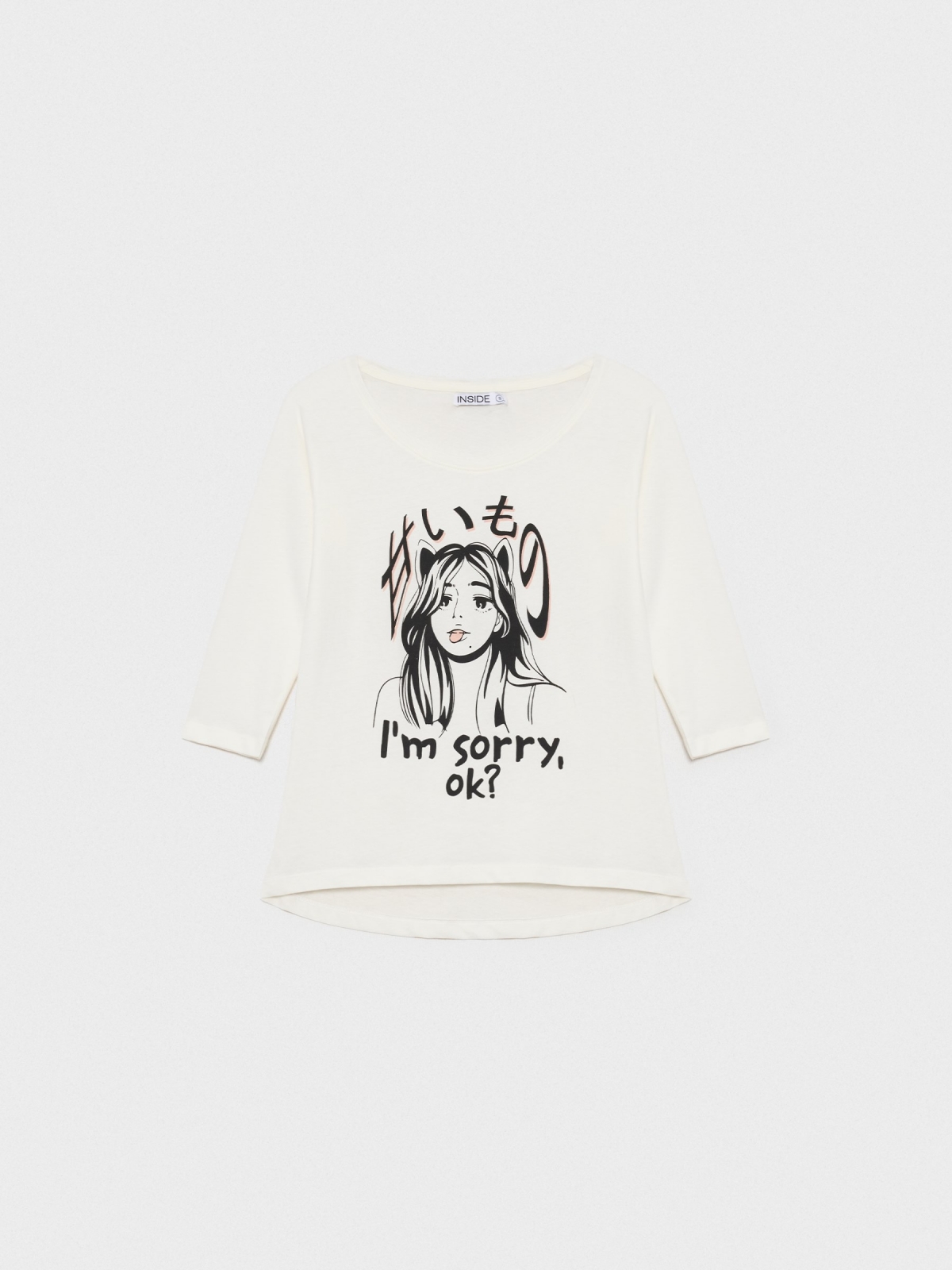  Camiseta I'm Sorry blanco roto