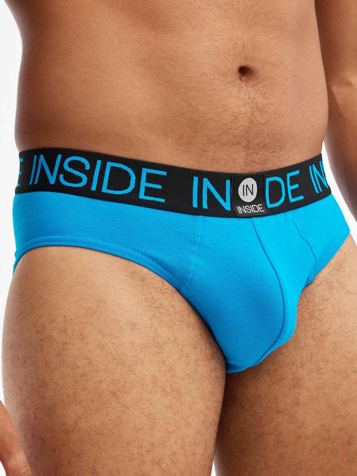 Pack 6 boxers with contrasts multicolor front view