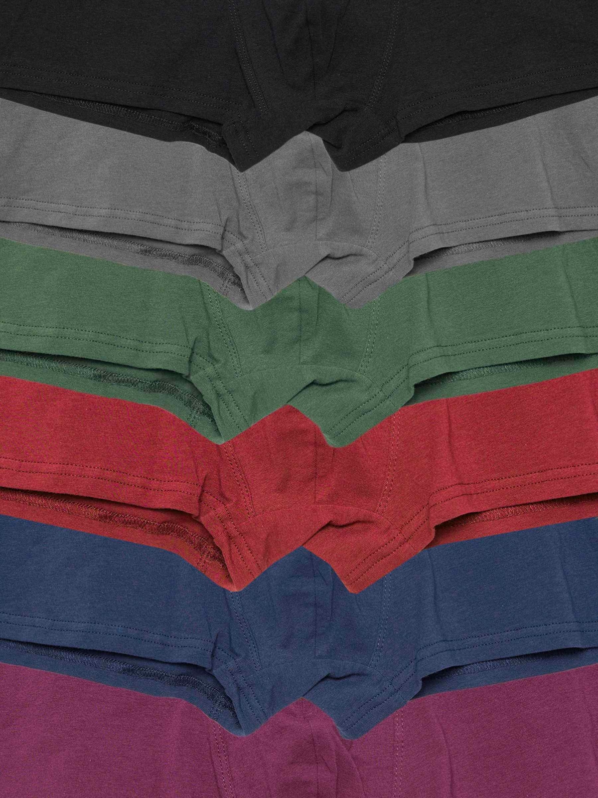 Pack 6 boxers plain colors detail view