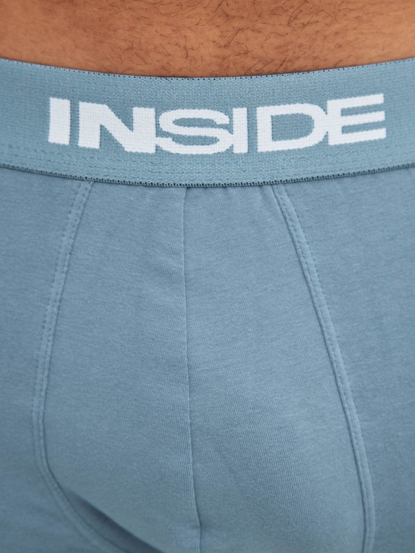 Pack 3 boxers tonos azules multicolor vista general frontal