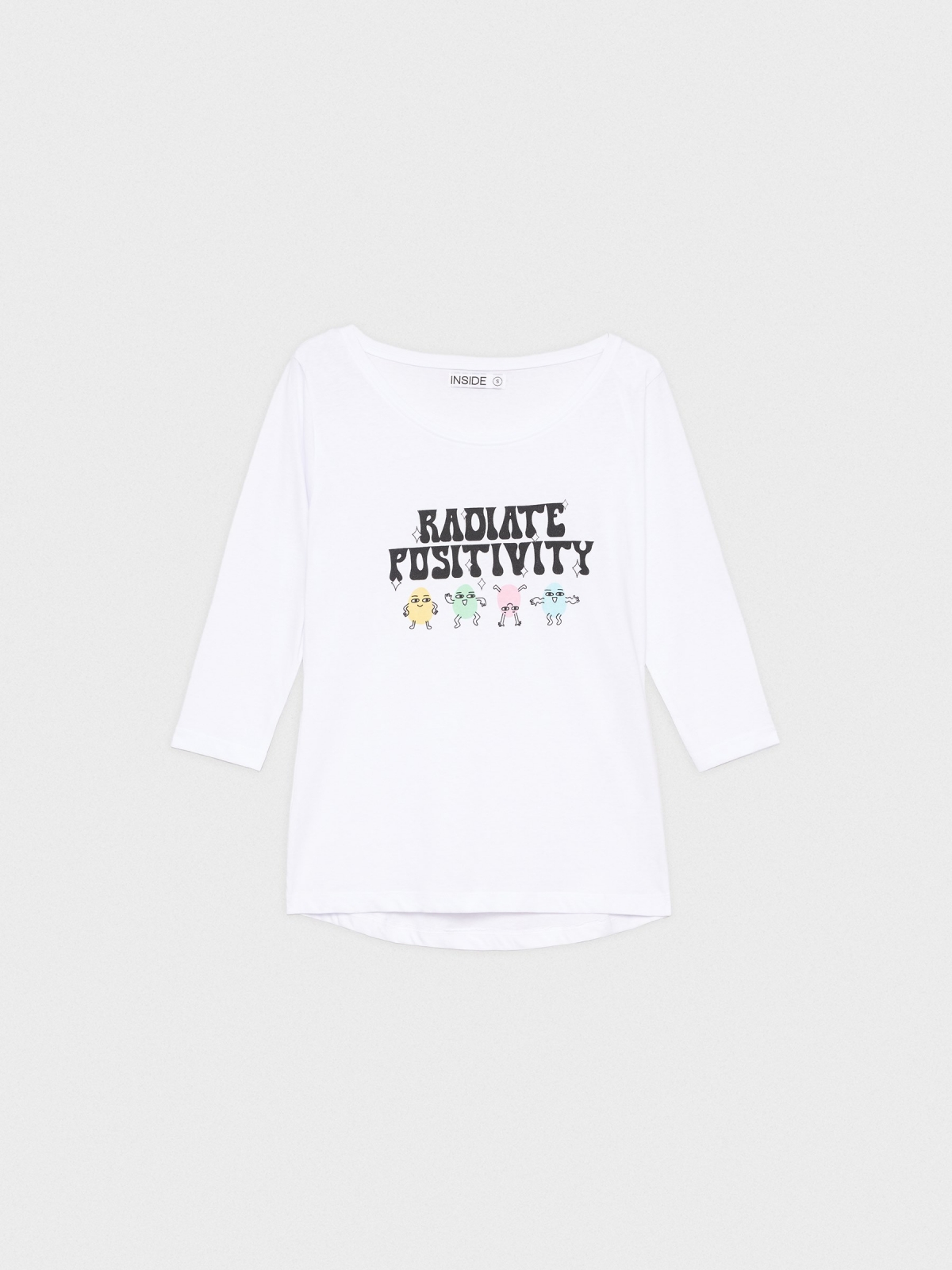  Camiseta Radiate Positivity blanco