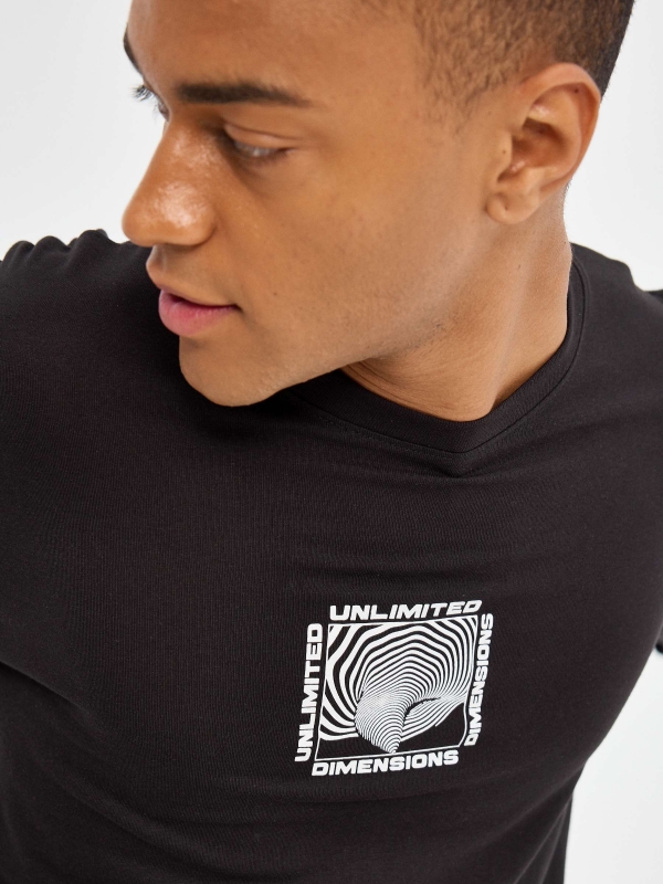 UNLIMITED T-shirt black detail view