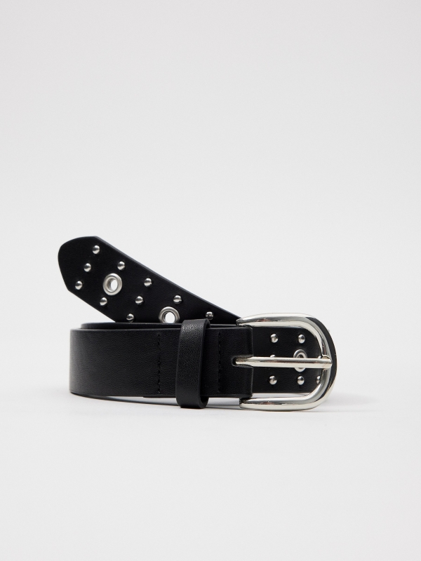 Black studded belt