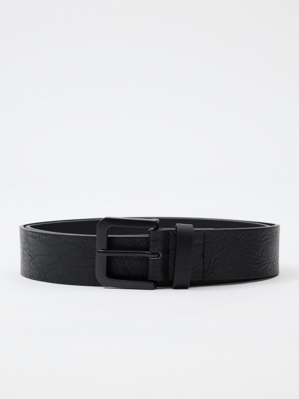 Black men's belt black