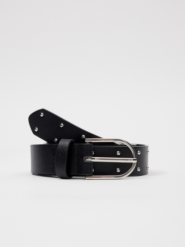Buckle and studded belt black