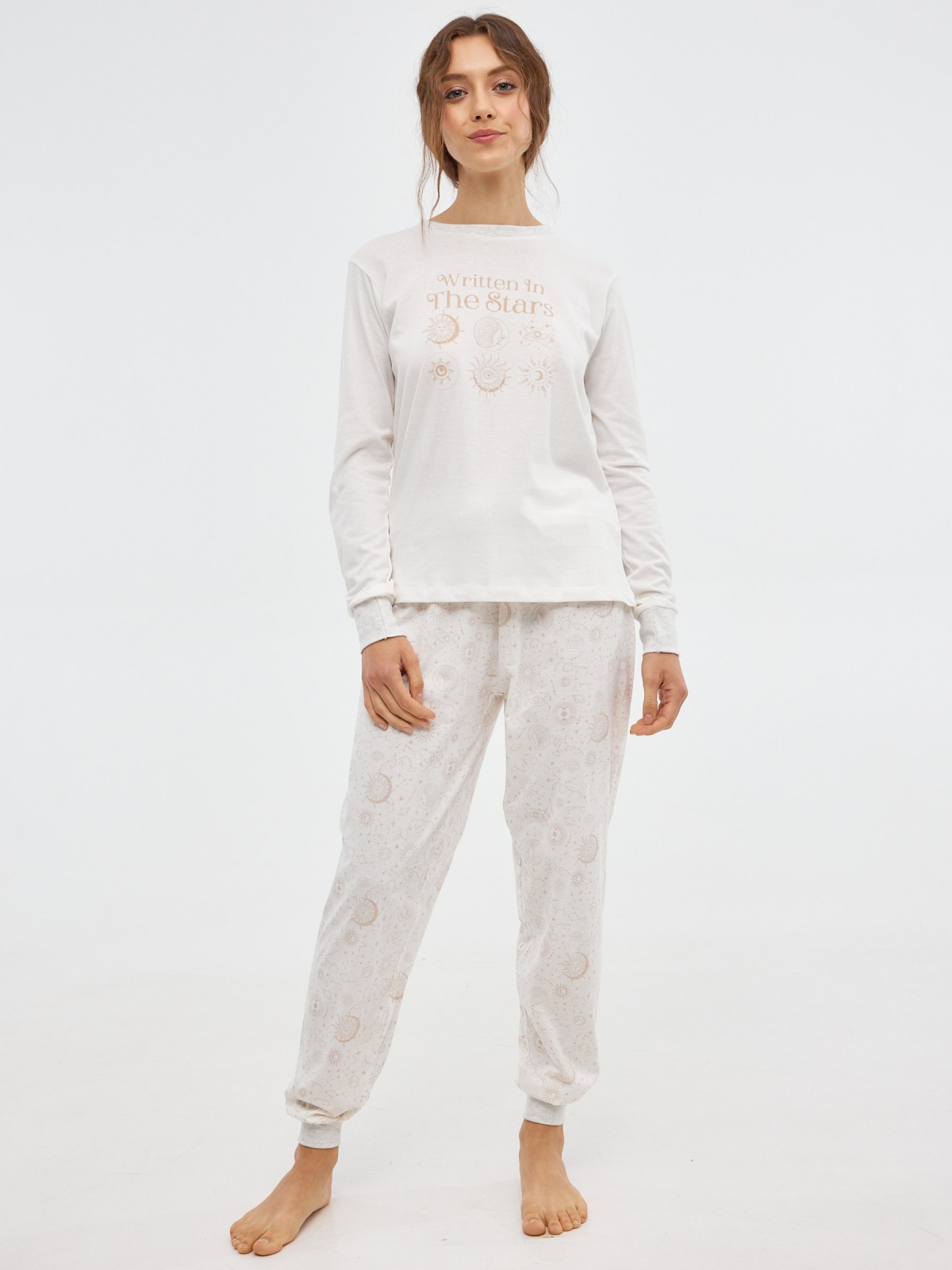 Pajamas Written In The Stars off white front view