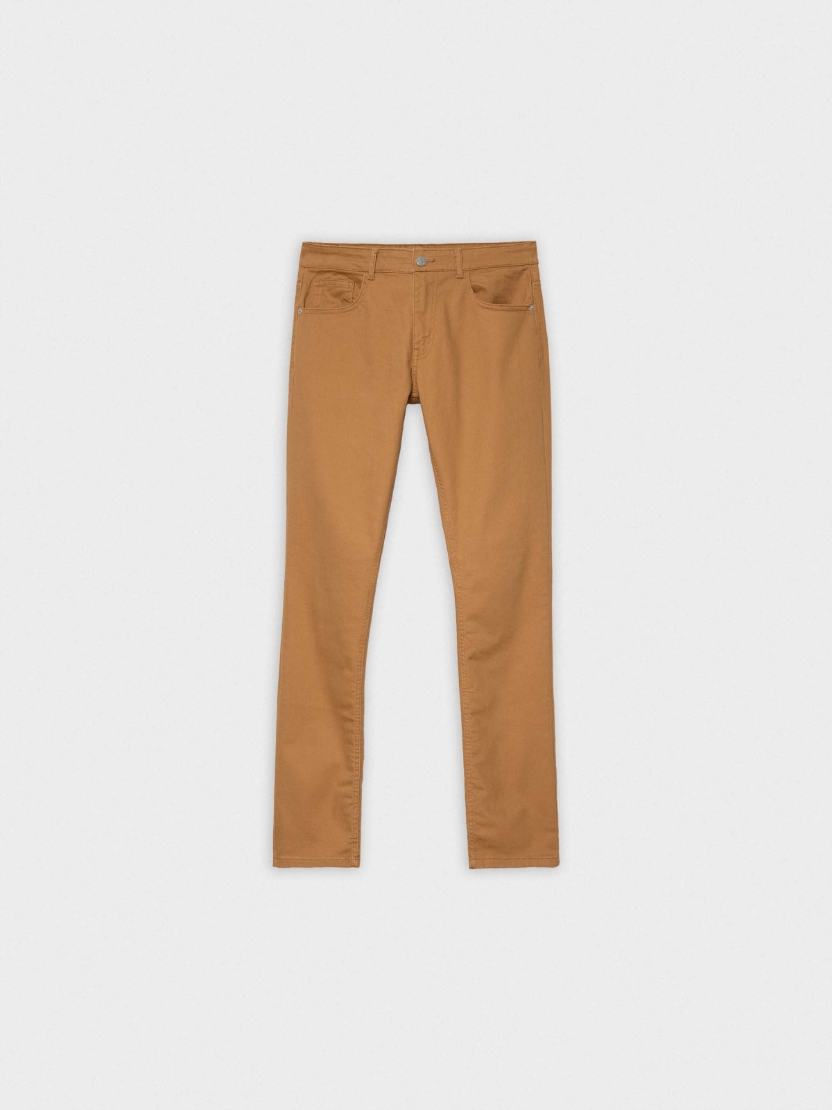  Basic colored jeans brown