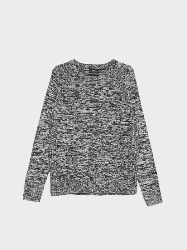  Marbled knitted sweater grey