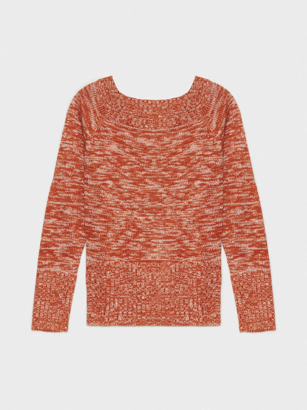  Marbled boat sweater orange