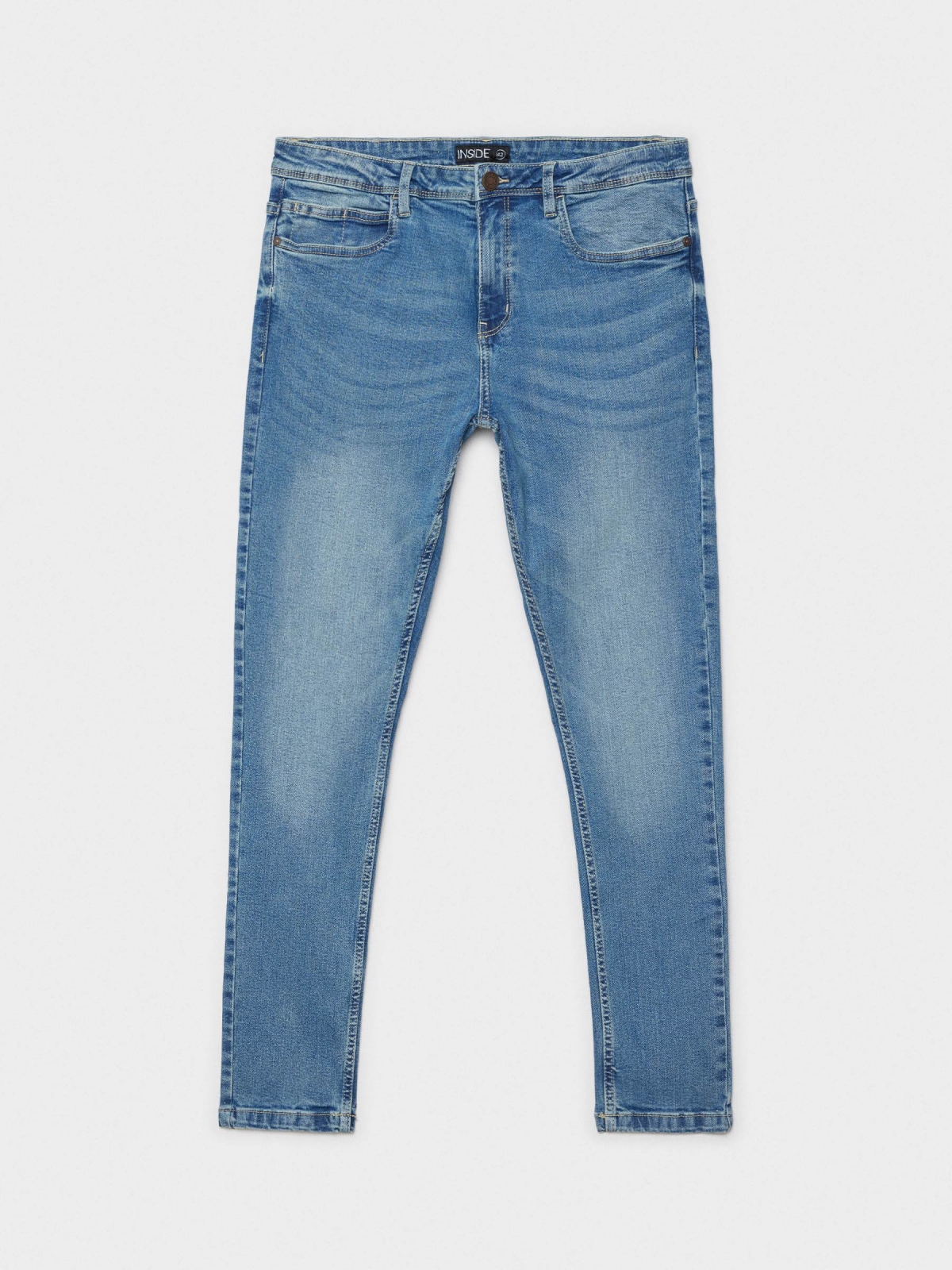  Worn skinny jeans blue