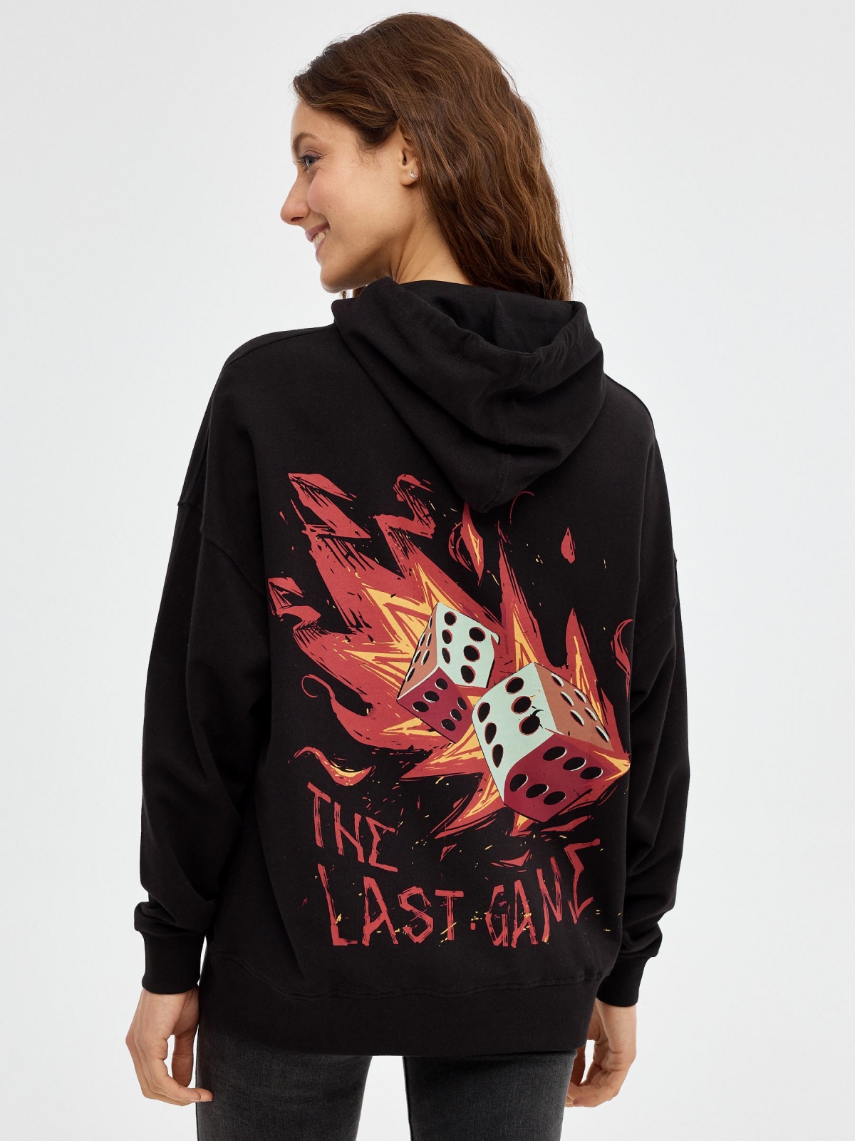 The Last Game Sweatshirt black middle back view