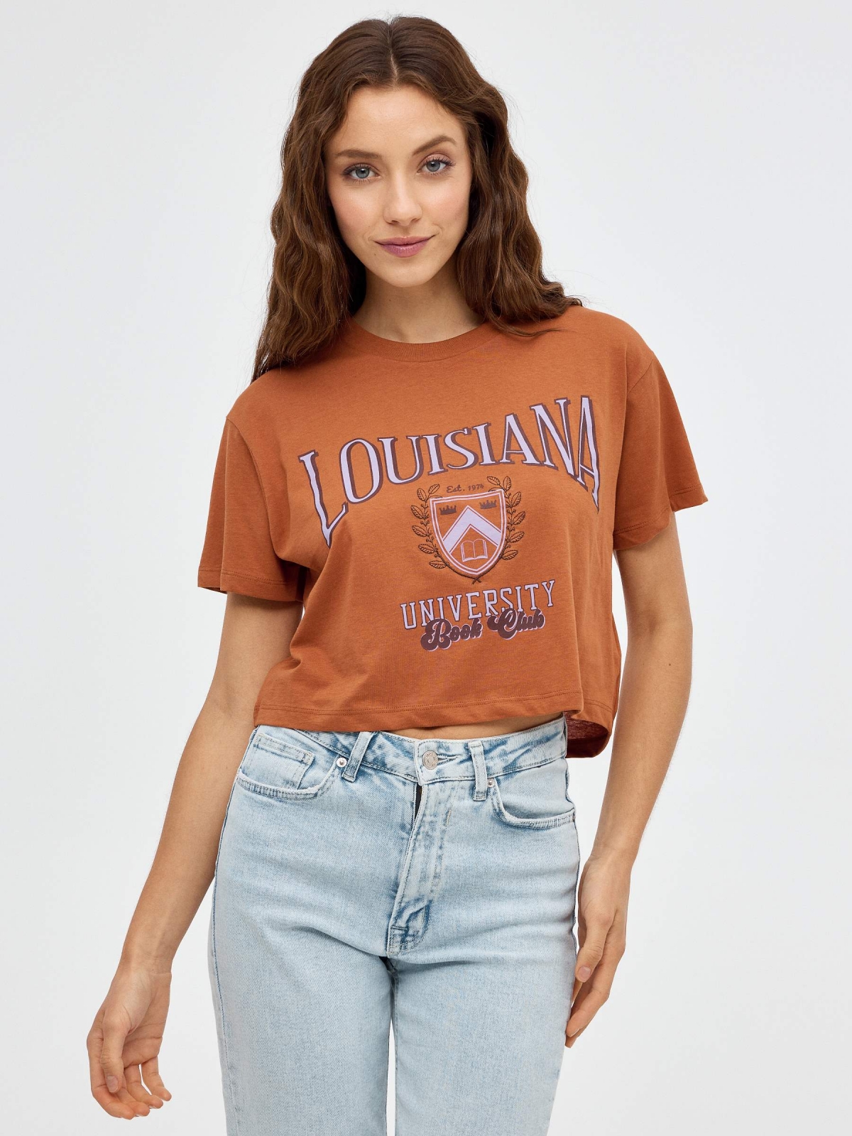 Camiseta crop Lousiana