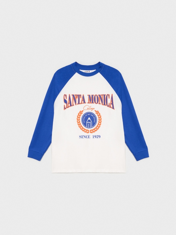  Camiseta print Santa Mónica azul oscuro