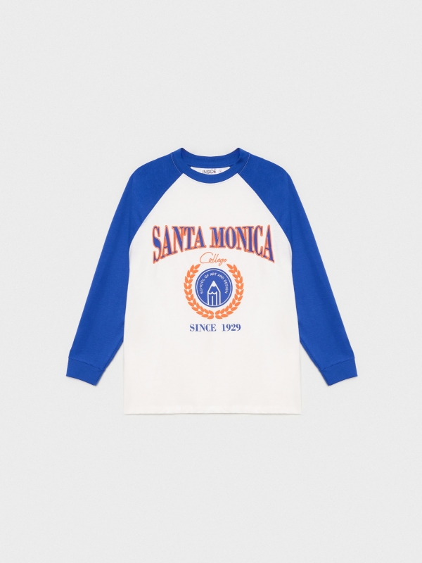  T-shirt com print Santa Monica azul escuro