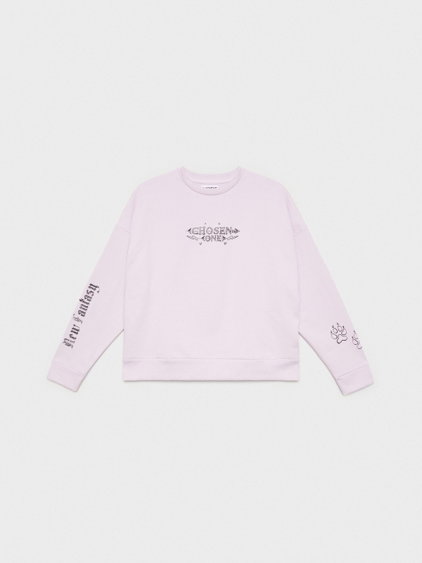  Chosen crop sweatshirt mauve