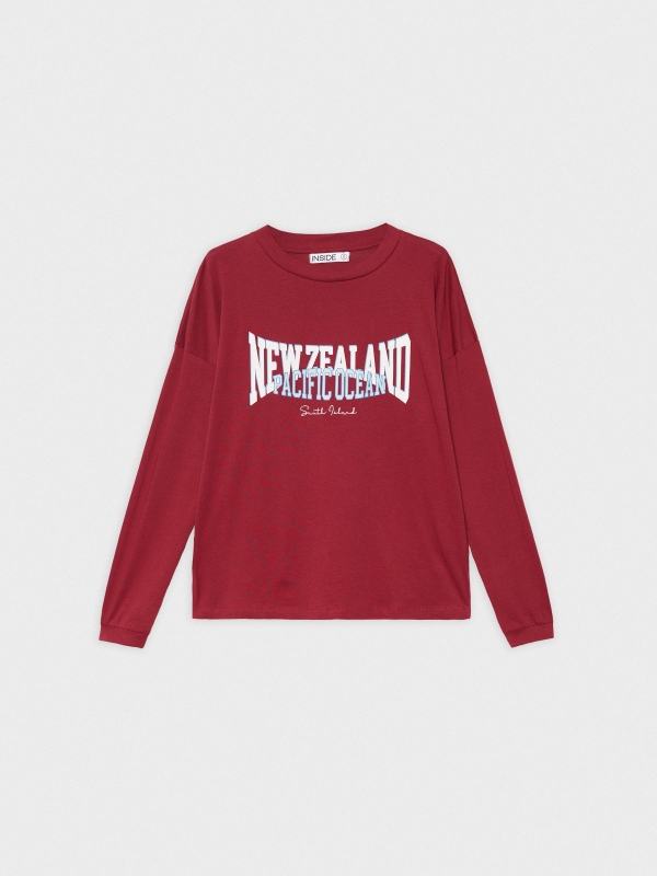 Camiseta New Zealand granate