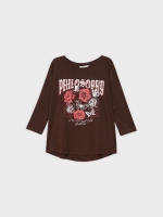 %Pto% T-shirt Philosophy chocolate