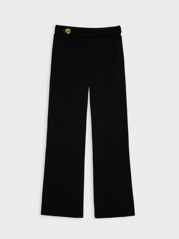  Palazzo pants with button black