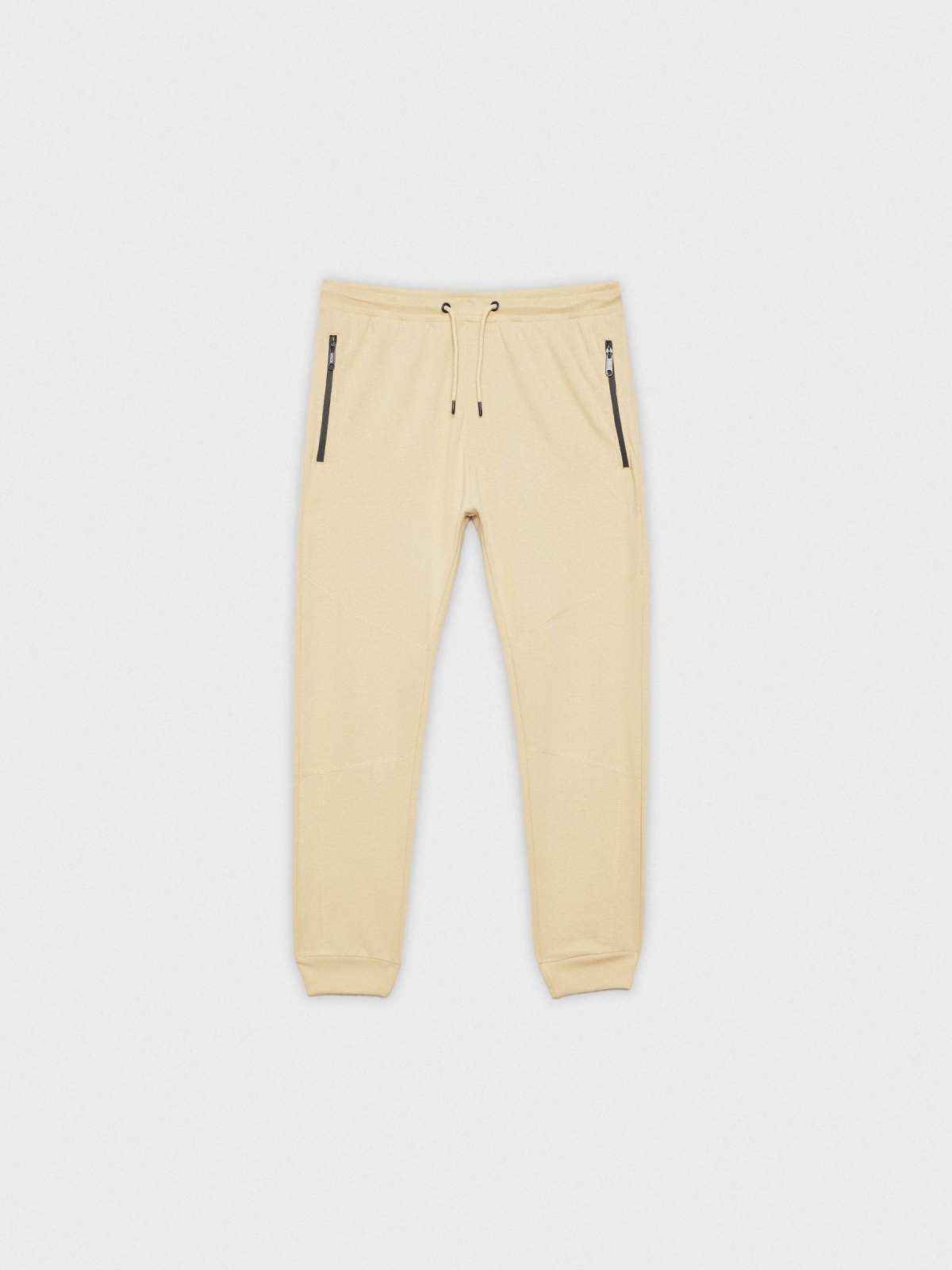  Jogger pants with pockets sand