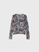 %Pto% Camiseta de mesh printed negro
