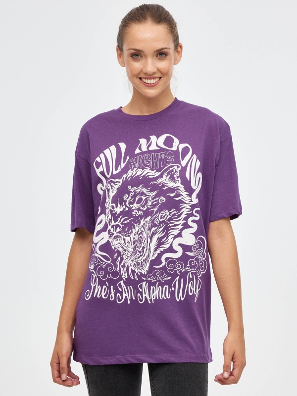 Full Moon print T-shirt