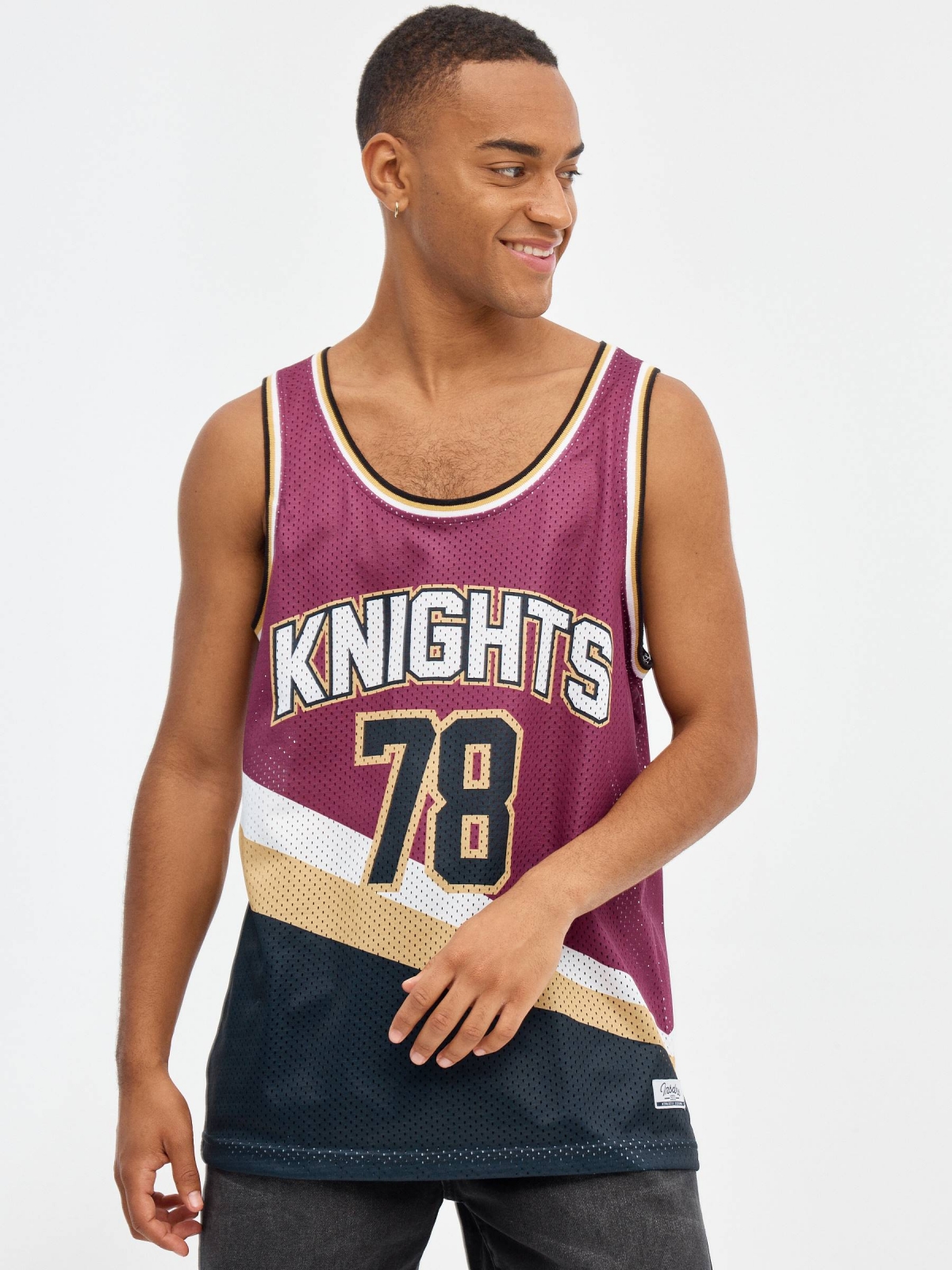 KNIGHTS sport T-shirt magenta middle front view