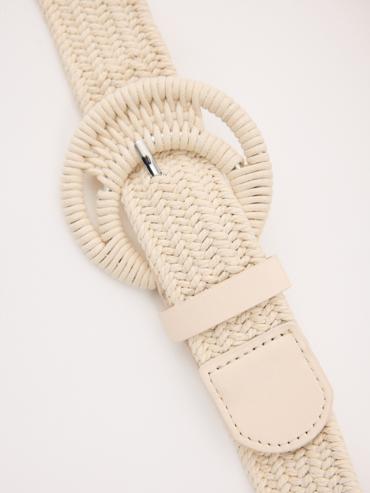 Elastic belt with lined buckle raw