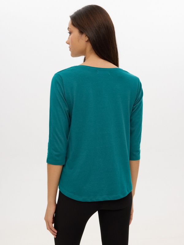 Toronto T-shirt emerald middle back view