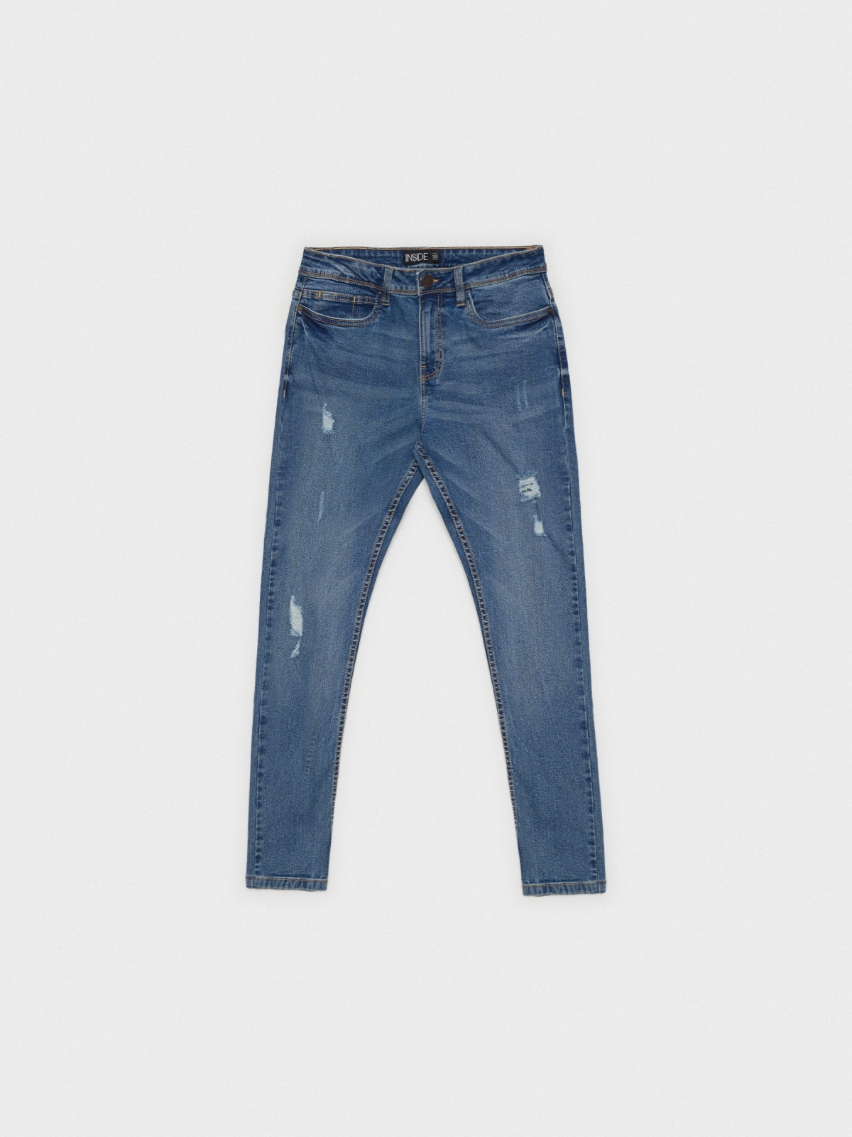  Skinny jeans with rips blue