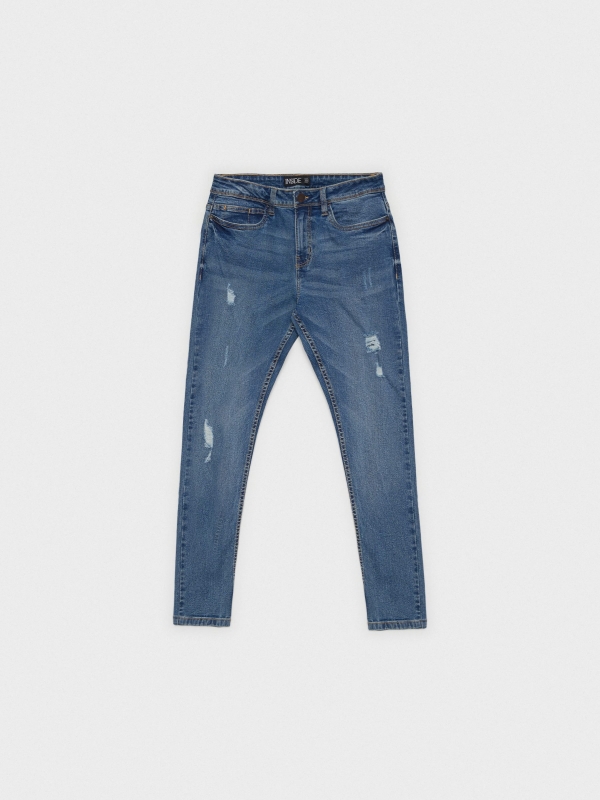  Skinny jeans with rips blue