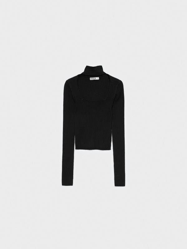  Slim turtleneck sweater black