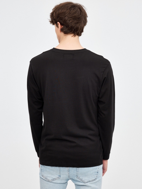 Metaverse Astronaut T-shirt black middle back view
