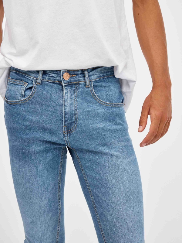 Modern Super Slim Jeans blue detail view