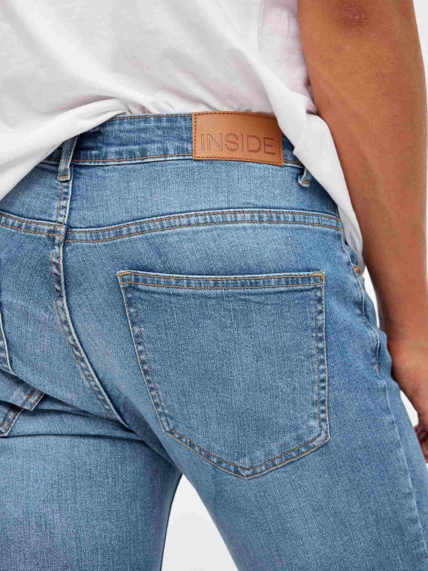 Jeans Super Slim modernos azul vista detalle