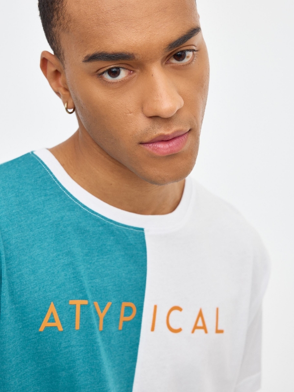 ATYPICAL T-shirt emerald detail view