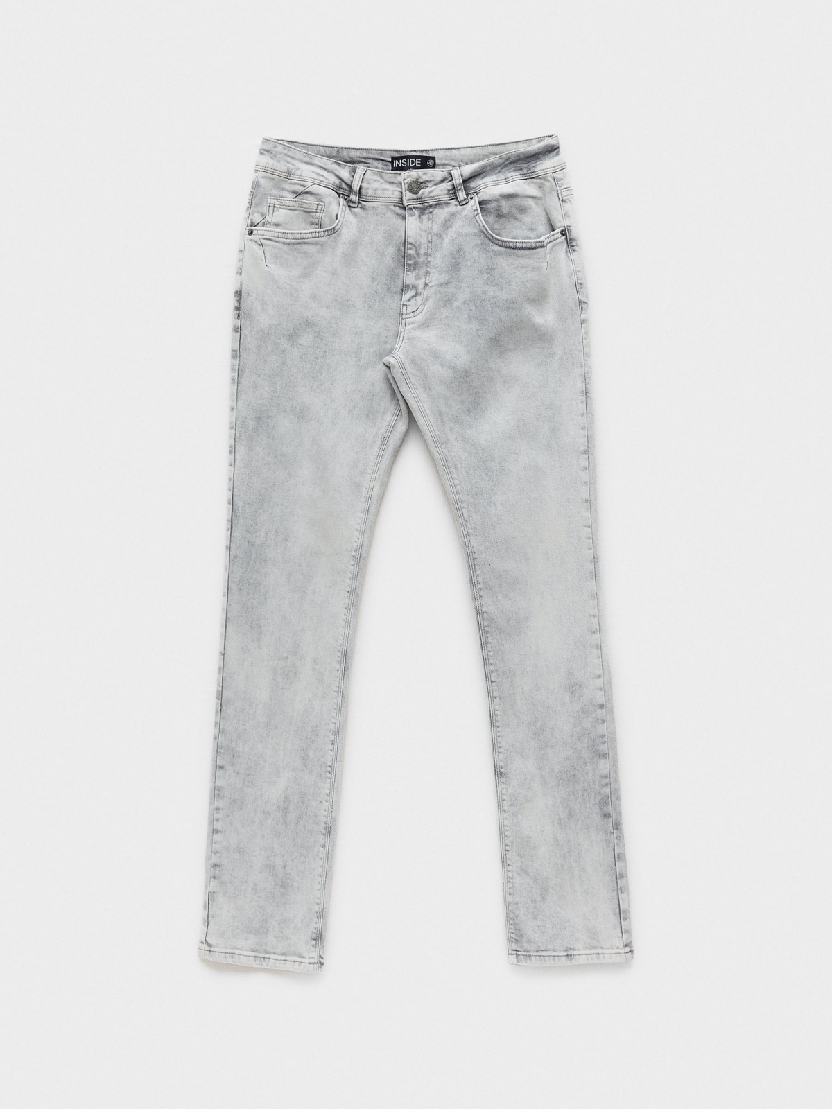 Light gray slim jeans grey