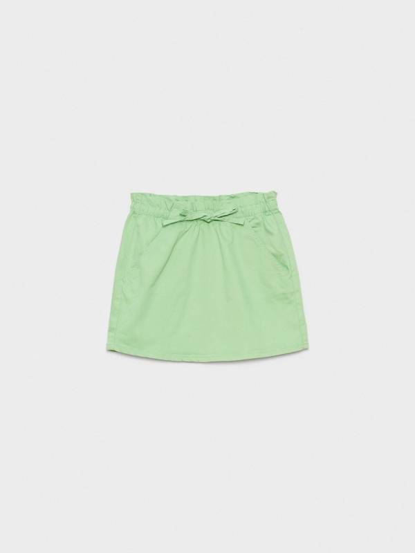  Mini paper bag skirt light green