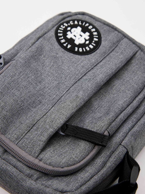 INSIDE ATHLETICS shoulder bag grey 45º side view