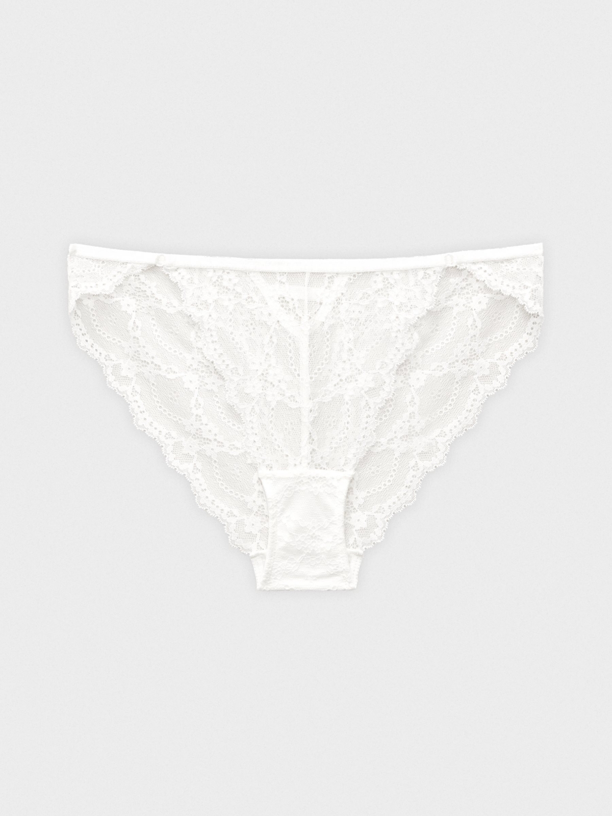 White lace panties white