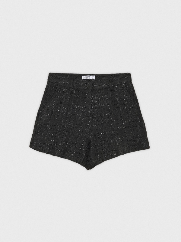  Tweed shorts with lurex black