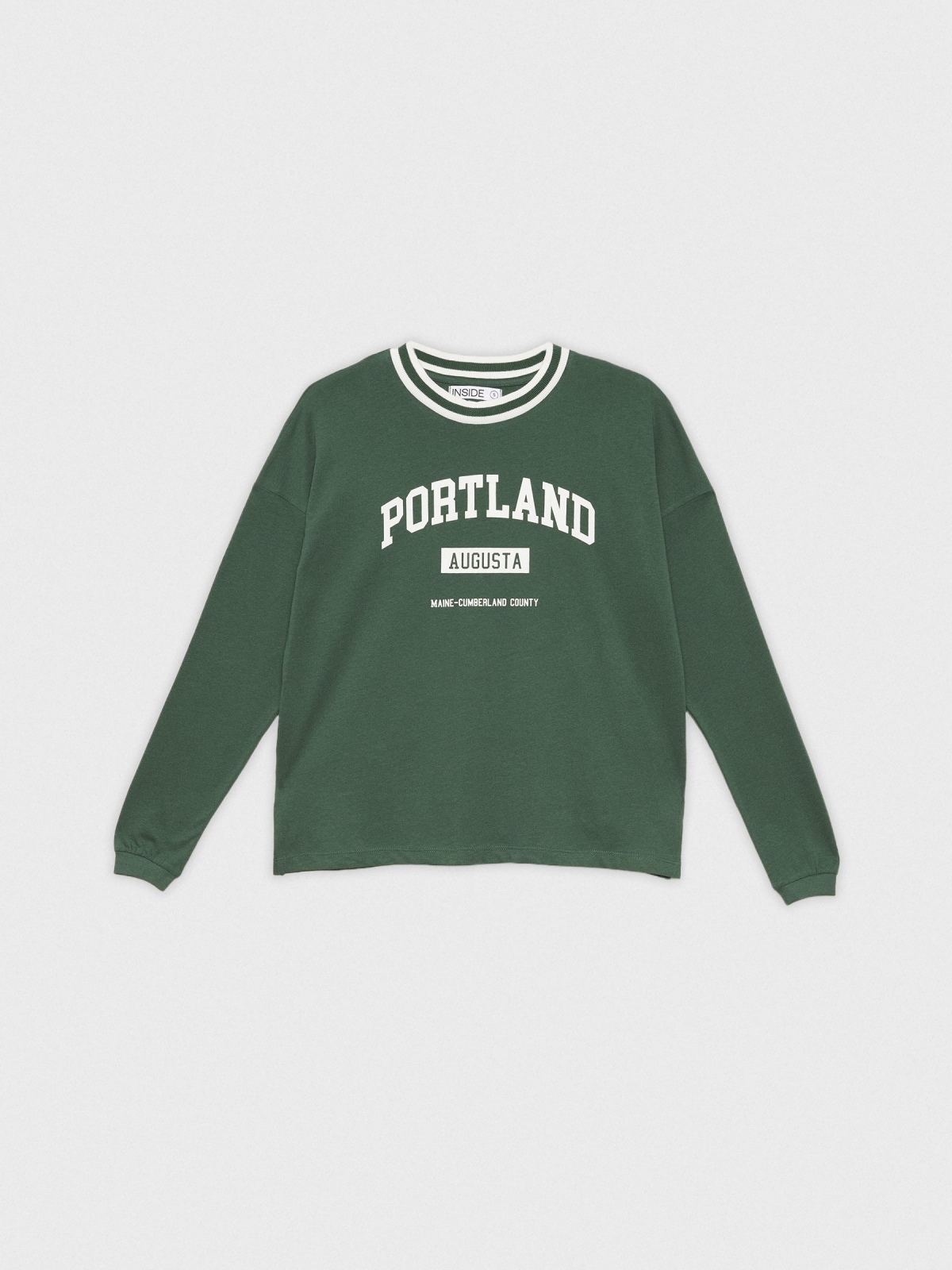  Camiseta oversized Portland verde oscuro