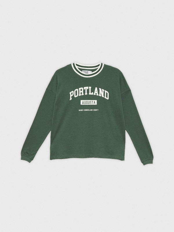 T-shirt oversized Portland verde escuro