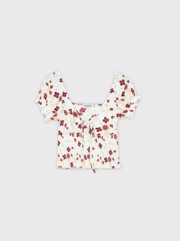  Printed T-shirt with bow multicolor