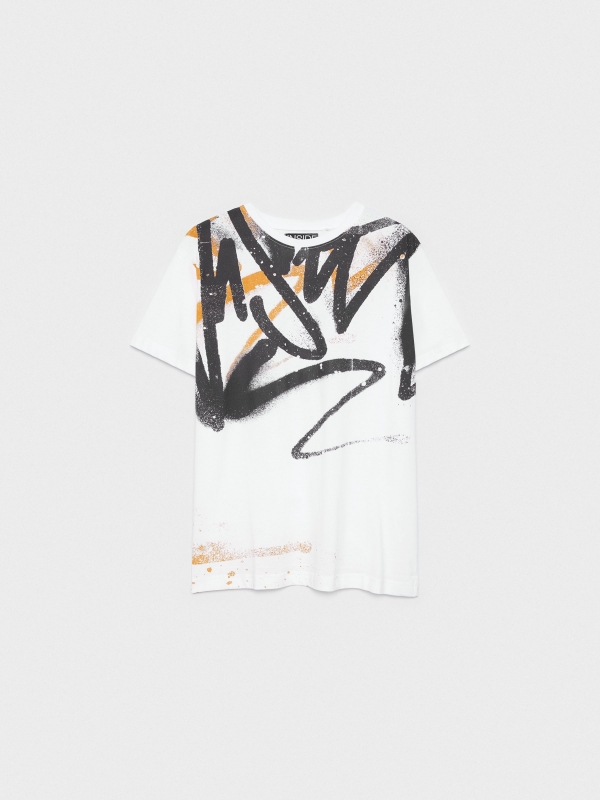  T-shirt printed INSIDE white