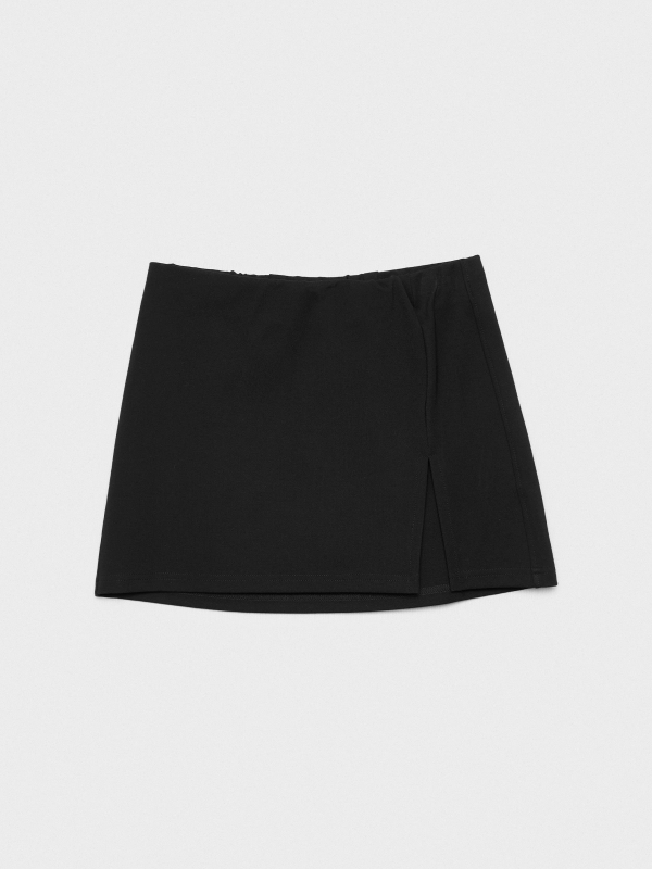  Falda mini con abertura negro
