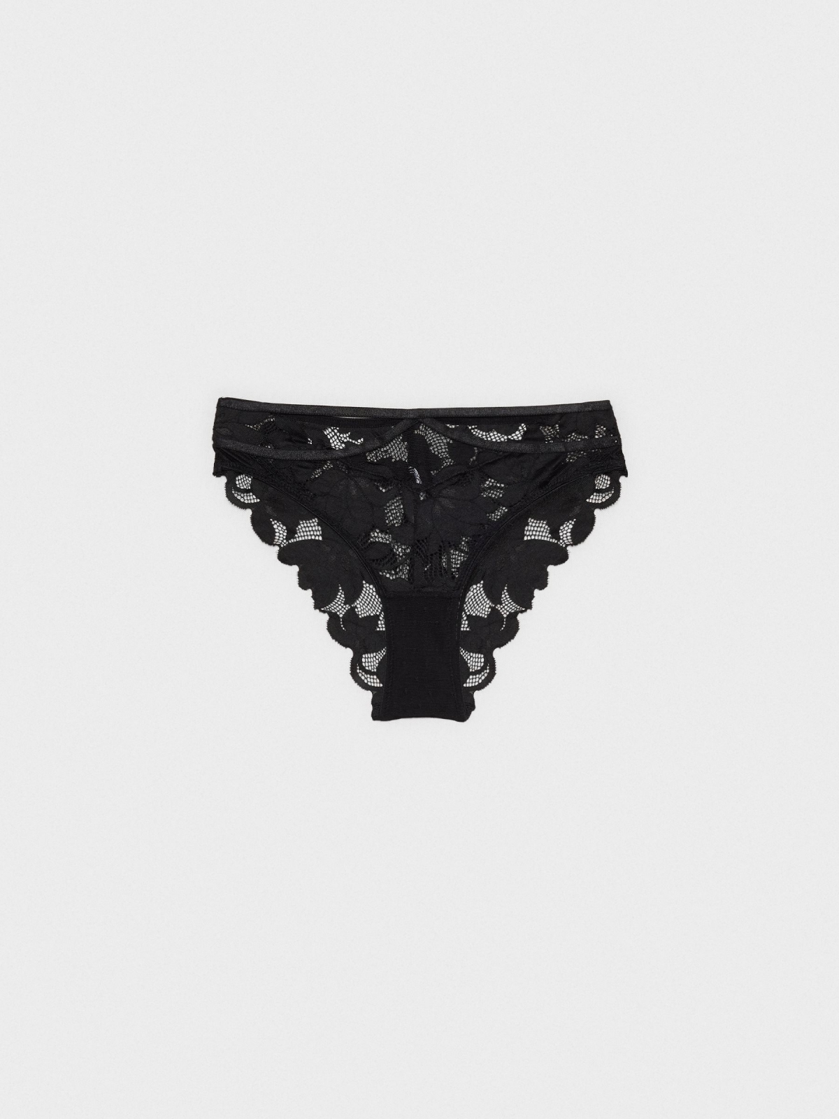 Black lace panties black