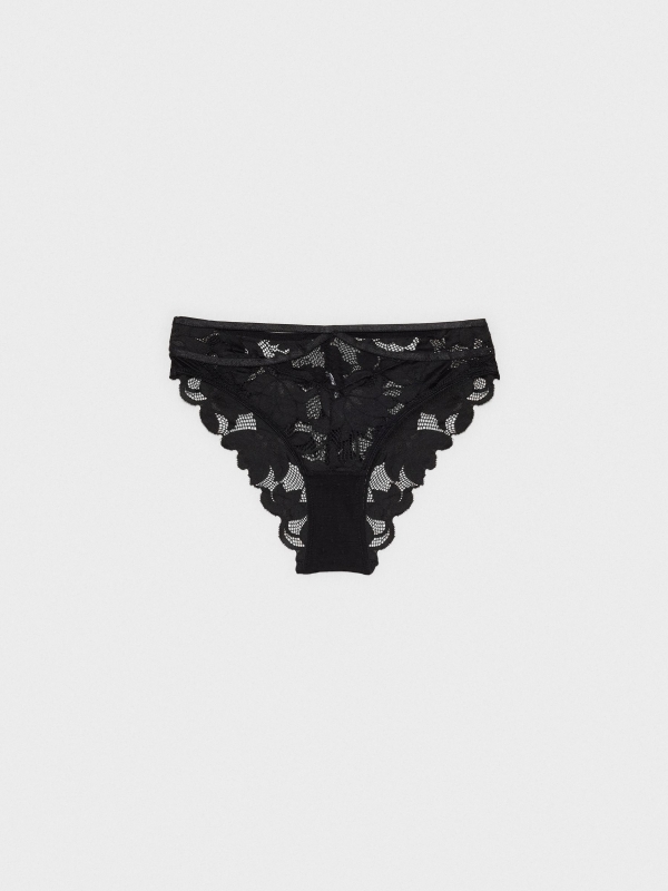 Black lace panties black