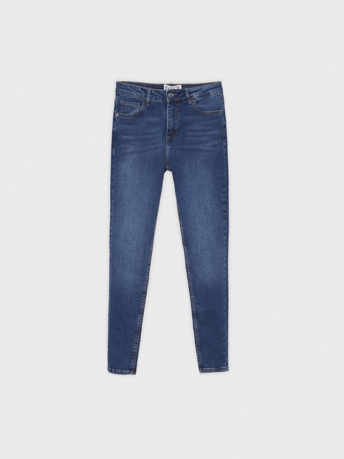  Basic mid-rise jeans blue