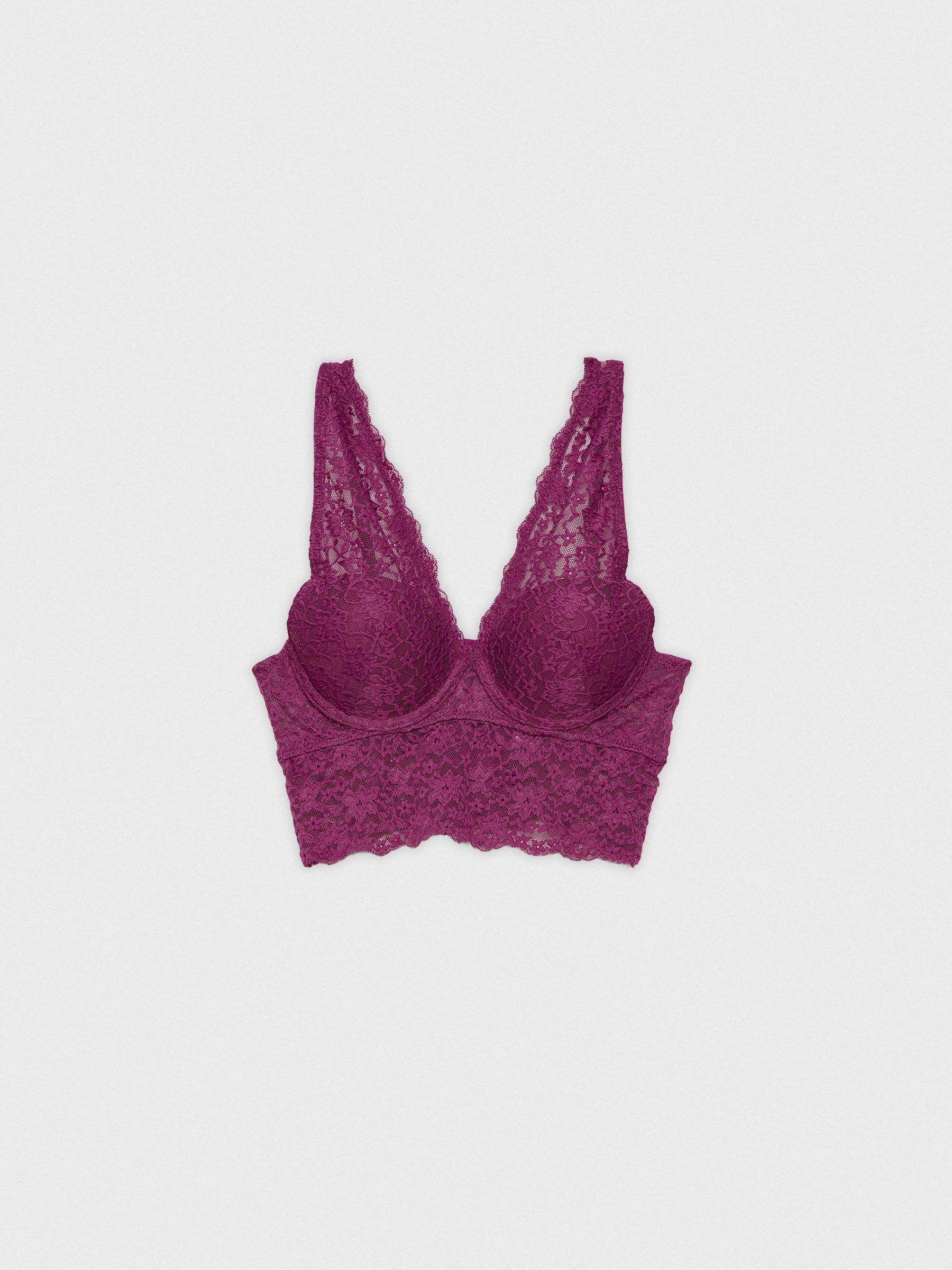 Lace burgundy bra, Women's Underwear