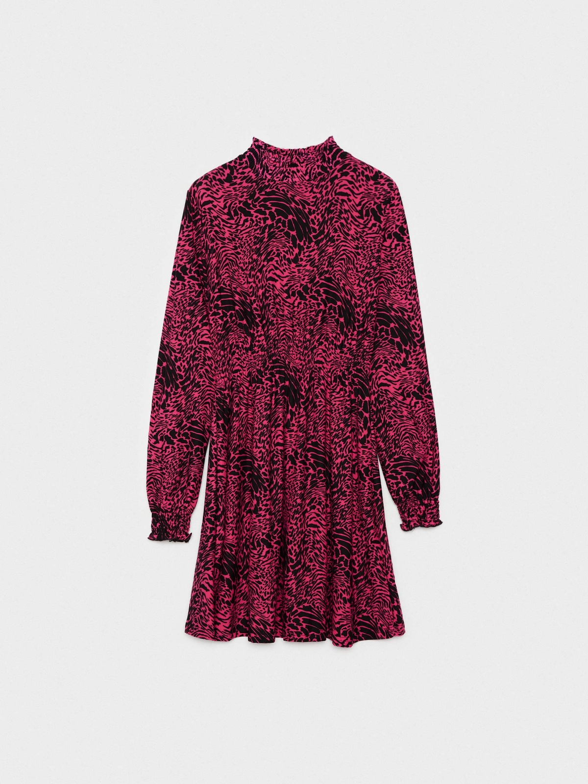  Mini dress perkins animal print fantasy magenta